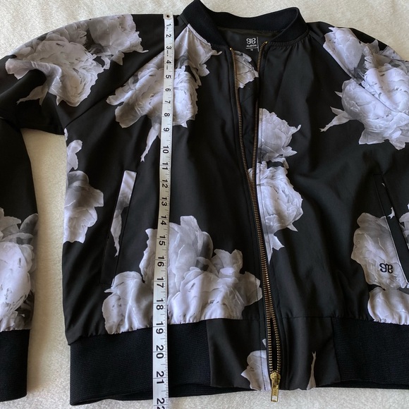 Albion Peony Floral Bomber Jacket medium - Picture 15 of 16